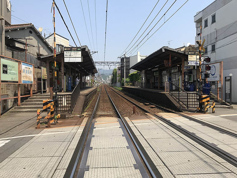 一乗寺駅の線路