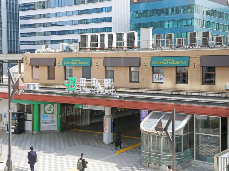田町駅の風景
