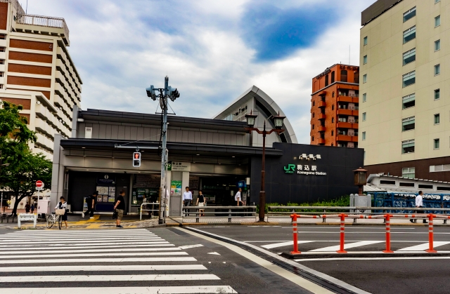 駒込駅と周辺の景色