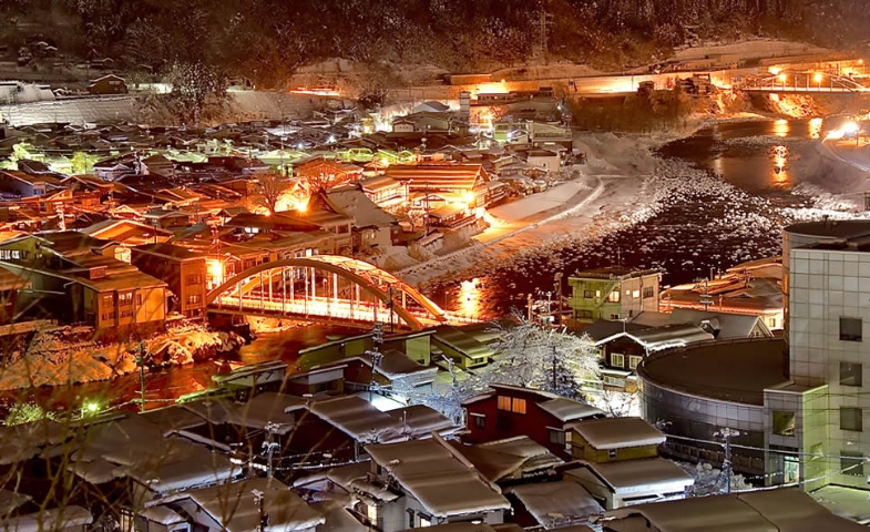 飛騨市の雪景色